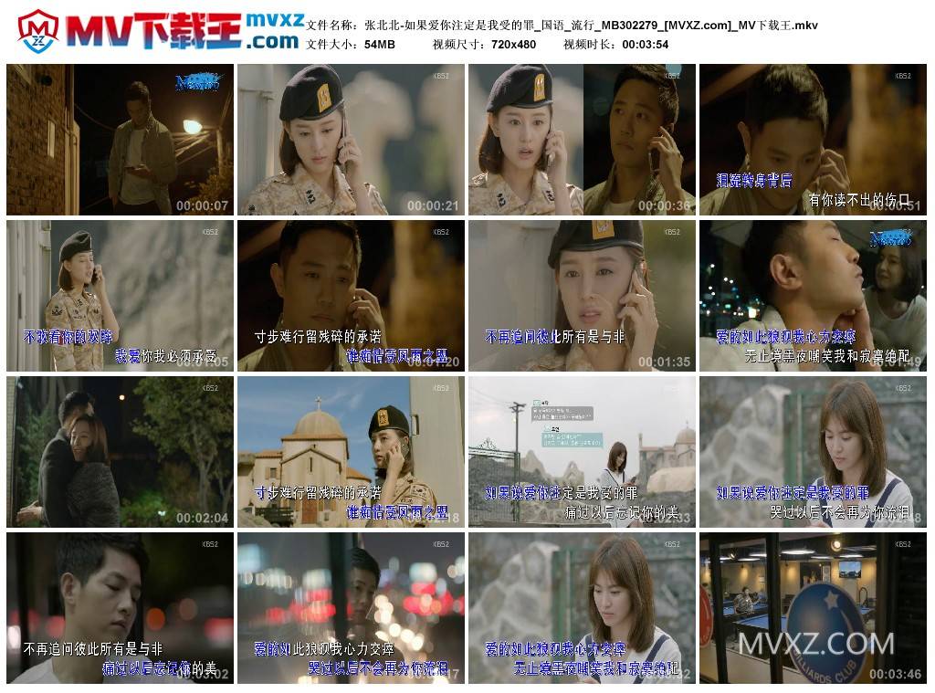 张北北-如果爱你注定是我受的罪_国语_流行_MB302279